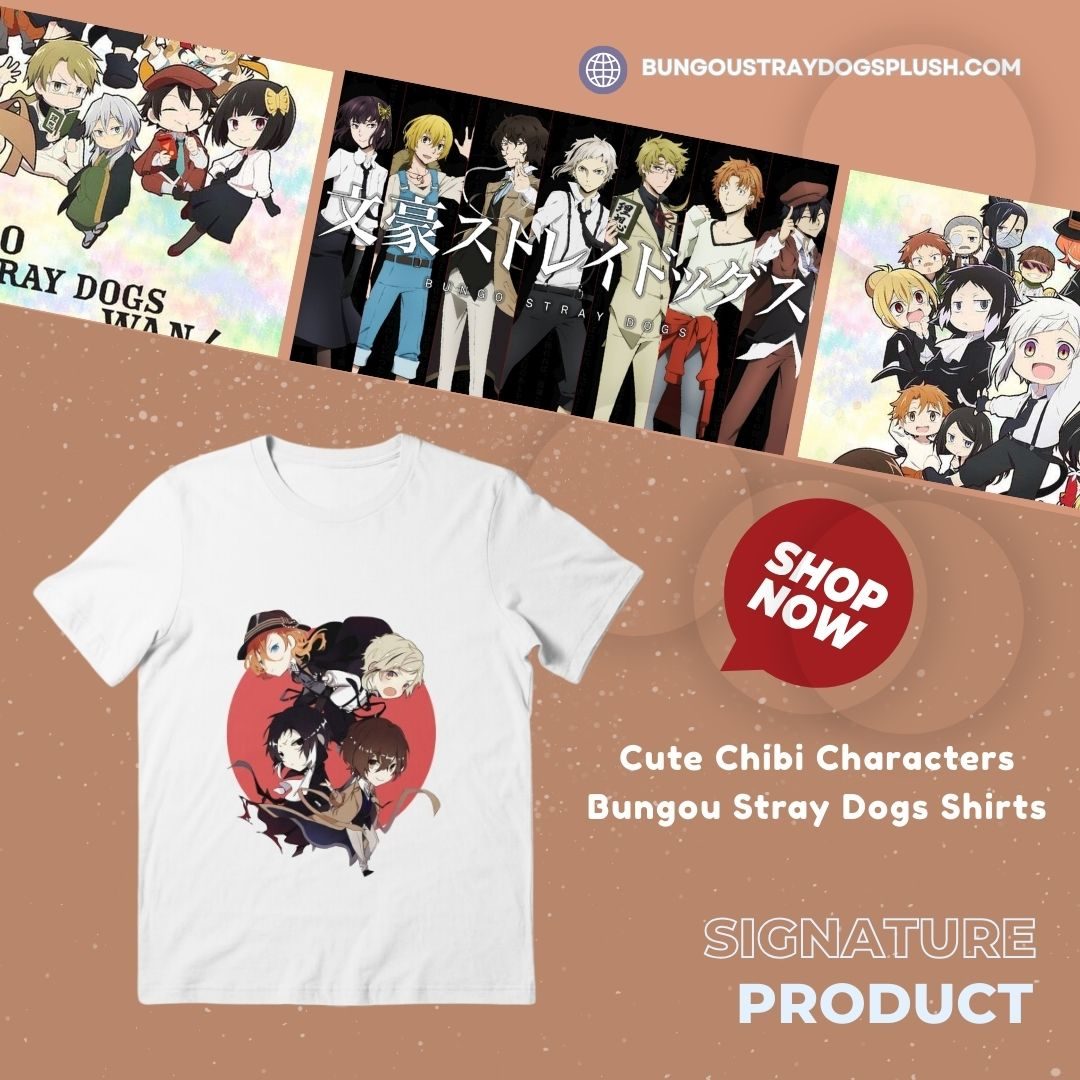 Cute Chibi Characters TTPM1401 Bungou Stray Dogs Shirts